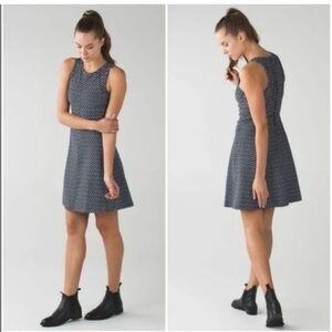 Navy Polka Dot Sleeveless Dress Lululemon